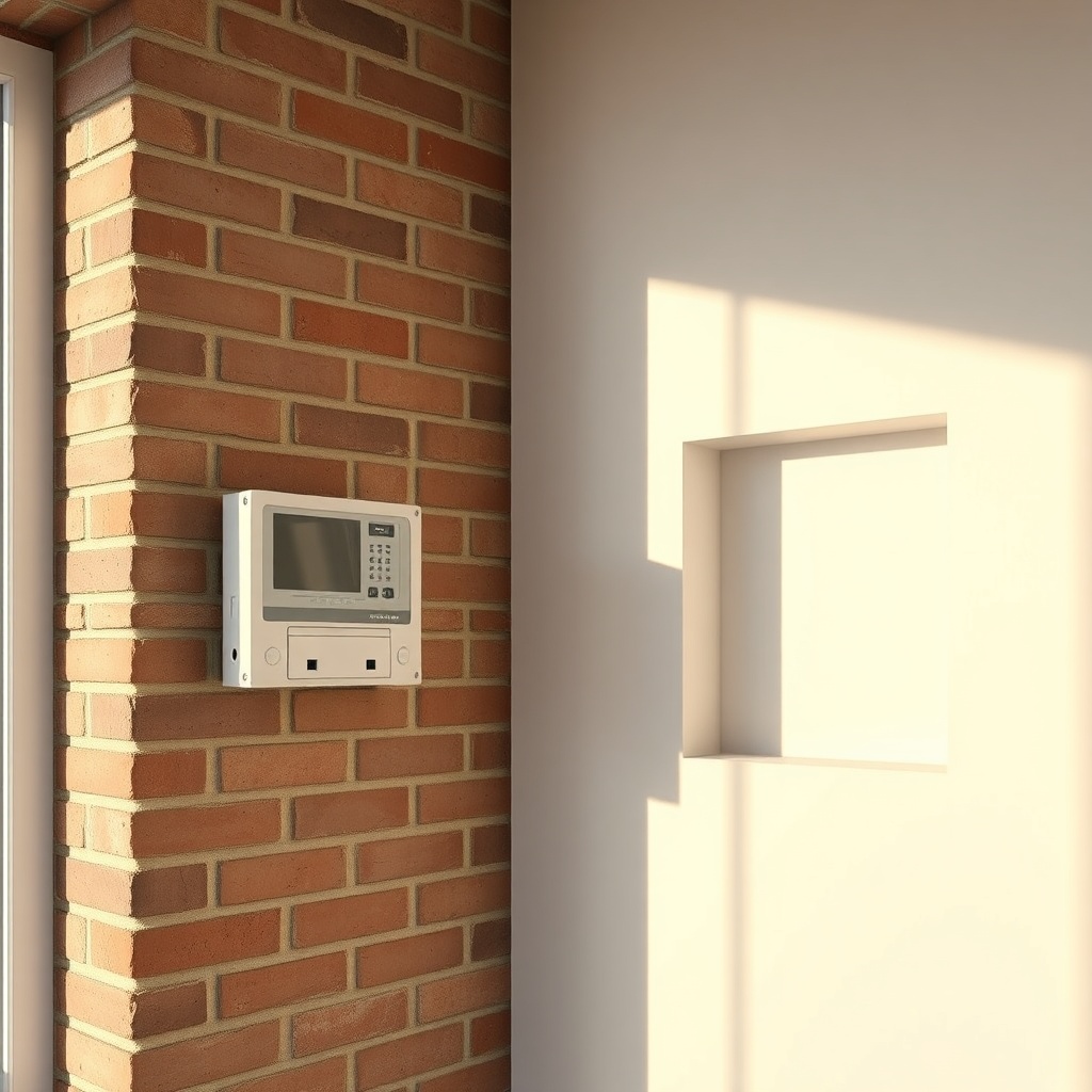 A close-up photorealistic photo showing the difference between a surface-mounted cassette