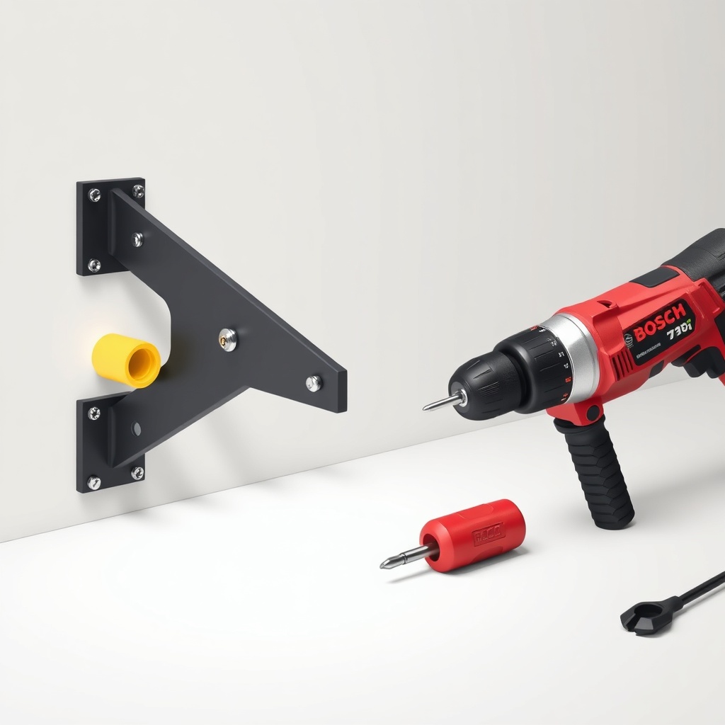 A clean photorealistic illustration of a partly disassembled Markilux 780 showing the wall