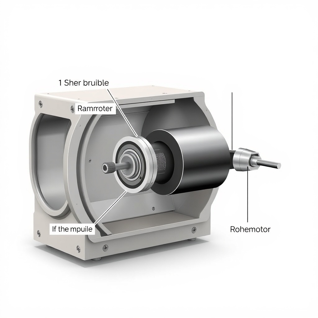 A simple illustration showing a cross-section of a Weinor ArcTec cassette with a Rohrmotor