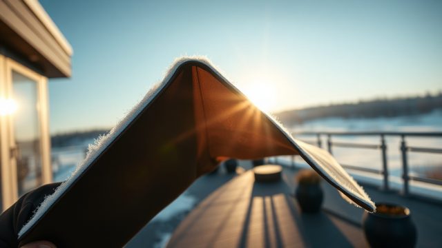 Markise winterfest machen: Einlagerung und Frostschutz