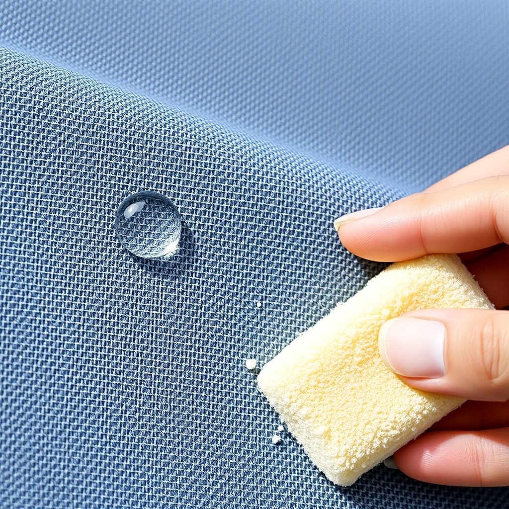 Close-up of a Warema Top Line acrylic fabric showing the woven texture